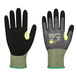 Portwest Unisex Adult A650 CS E15 Nitrile Cut Resistant Gloves - XS, Grey/Black
