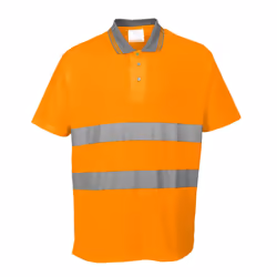 Portwest Mens Hi-Vis Comfort Safety Polo Shirt - XXL, Orange