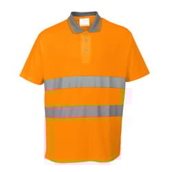 Portwest Mens Hi-Vis Comfort Safety Polo Shirt - XXL, Orange