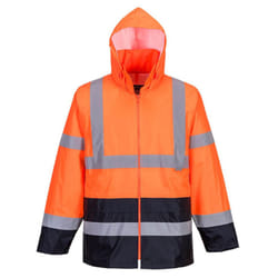 Portwest Mens H443 Contrast High-Vis Work Jacket - XL, Orange/Navy