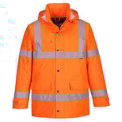Portwest Mens Hi-Vis Safety Traffic Jacket - M, Orange