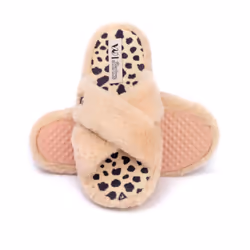 Barbie Womens/Ladies Crossover Fluffy Slippers - 7 UK-8 UK, Pink/Black