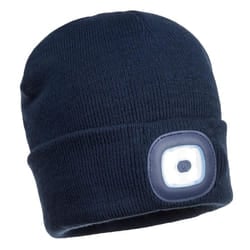 Portwest Unisex Adult Rechargeable Torch Beanie - One Size, Navy