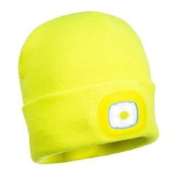Portwest Unisex Adult Rechargeable Torch Beanie - One Size, Yellow