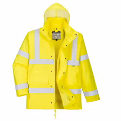 Portwest Mens Hi-Vis 4 In 1 Traffic Jacket - 3XL, Yellow