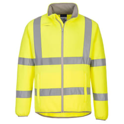Portwest Mens Eco Friendly Hi-Vis Fleece Jacket