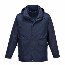 Portwest Mens Argo 3 In 1 Breathable Jacket - S, Navy
