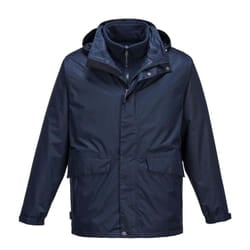 Portwest Mens Argo 3 In 1 Breathable Jacket - S, Navy