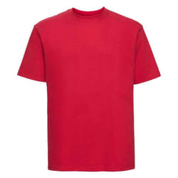 Russell Mens Ringspun Cotton Classic T-Shirt - 3XL, Classic Red