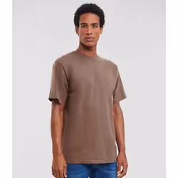 Russell Mens Ringspun Cotton Classic T-Shirt - 4XL, Mocha