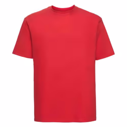Russell Mens Ringspun Cotton Classic T-Shirt - 4XL, Classic Red