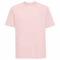 Russell Mens Ringspun Cotton Classic T-Shirt - XS, Powder Rose
