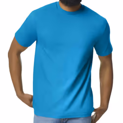 Gildan Mens Midweight Soft Touch T-Shirt - 2XL, Sapphire Blue
