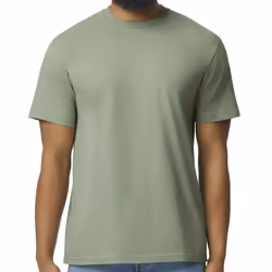 Gildan Mens Midweight Soft Touch T-Shirt - XL, Sage