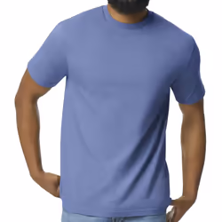 Gildan Mens Midweight Soft Touch T-Shirt - 2XL, Violet
