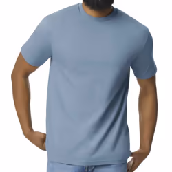 Gildan Mens Midweight Soft Touch T-Shirt - 3XL, Stone Blue