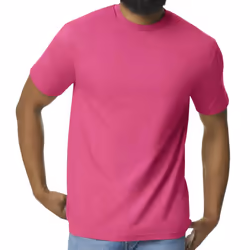 Gildan Mens Midweight Soft Touch T-Shirt - XL, Heliconia