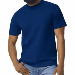 Gildan Mens Midweight Soft Touch T-Shirt - 2XL, Navy