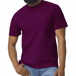Gildan Mens Midweight Soft Touch T-Shirt - S, Maroon