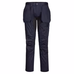 Portwest Mens WX2 Stretch Holster Pocket Trousers - 40R, Dark Navy/Black