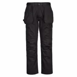 Portwest Mens WX2 Stretch Holster Pocket Trousers - 44R, Black