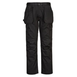 Portwest Mens WX2 Stretch Holster Pocket Trousers - 44R, Black