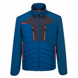 Portwest Mens DX4 Hybrid Baffled Padded Jacket - XXL, Metro Blue