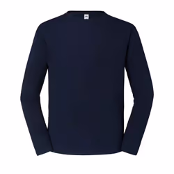 Fruit of the Loom Mens Iconic Long-Sleeved T-Shirt - L, Deep Navy