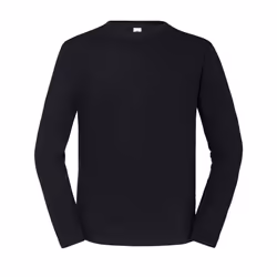 Fruit of the Loom Mens Iconic Long-Sleeved T-Shirt - 2XL, Black