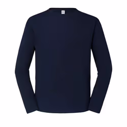 Fruit of the Loom Mens Iconic Long-Sleeved T-Shirt - XS, Deep Navy