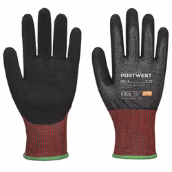 Portwest Unisex Adult A671 CS F13 Latex Cut Resistant Gloves - XS, Black