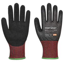 Portwest Unisex Adult A671 CS F13 Latex Cut Resistant Gloves - XS, Black