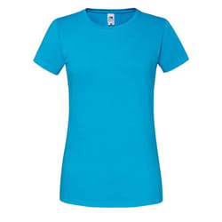 Fruit Of The Loom Womens/Ladies Iconic Ringspun Cotton T-Shirt - XS, Azure