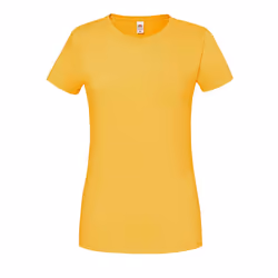 Fruit Of The Loom Womens/Ladies Iconic Ringspun Cotton T-Shirt - XL, Sunflower