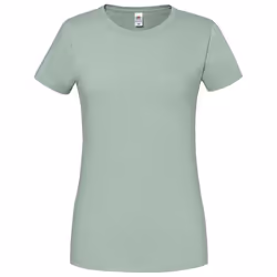 Fruit Of The Loom Womens/Ladies Iconic Ringspun Cotton T-Shirt - XS, Sage