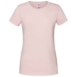 Fruit Of The Loom Womens/Ladies Iconic Ringspun Cotton T-Shirt - XS, Powder Rose