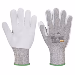 Portwest Unisex Adult A674 CS F13 Leather Cut Resistant Gloves - XS, Black