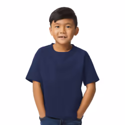 Gildan Childrens/Kids Midweight Soft Touch T-Shirt - 3-4 Years, Navy
