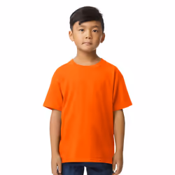 Gildan Childrens/Kids Midweight Soft Touch T-Shirt - 3-4 Years, Orange
