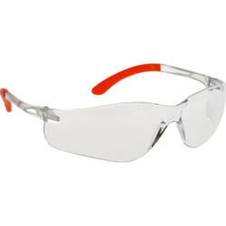 Portwest Pan View Safety Glasses - One Size, Clear/Orange