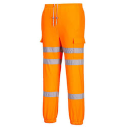 Portwest Mens RT48 Triple Band Jogging Bottoms - XXL R, Orange