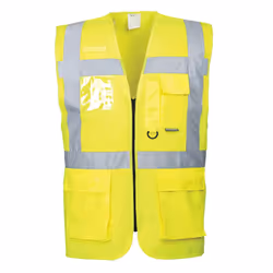 Portwest Mens Berlin Hi-Vis Vest - XL, Yellow