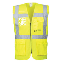 Portwest Mens Berlin Hi-Vis Vest - L, Yellow