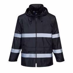 Portwest Mens Classic Iona Raincoat - 2XL, Black