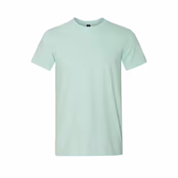 Gildan Mens Softstyle T-Shirt - L, Teal Ice