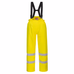 Portwest Mens Hi-Vis Bizflame Rain Anti-Static Trousers - 3XL R, Yellow