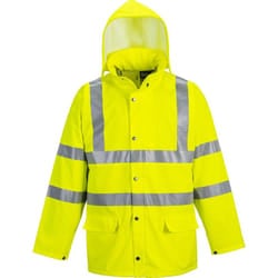 Portwest Mens Sealtex Ultra Hi-Vis Raincoat - 4XL, Yellow