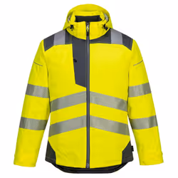 Portwest Mens PW3 Hi-Vis Winter Jacket - 3XL, Yellow/Grey