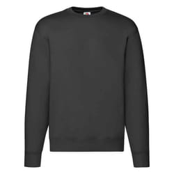 Fruit of the Loom Mens Premium Drop Shoulder Sweatshirt - 3XL, Black