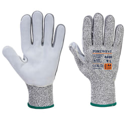 Portwest Unisex Adult A630 Razor Leather Grip Gloves - 10, Grey